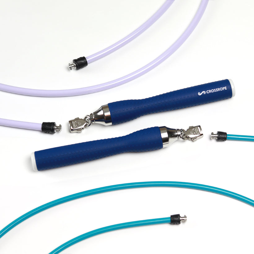 Get Lean Set - Navy Handles 1/2 LB Violet / 1/4 LB Teal