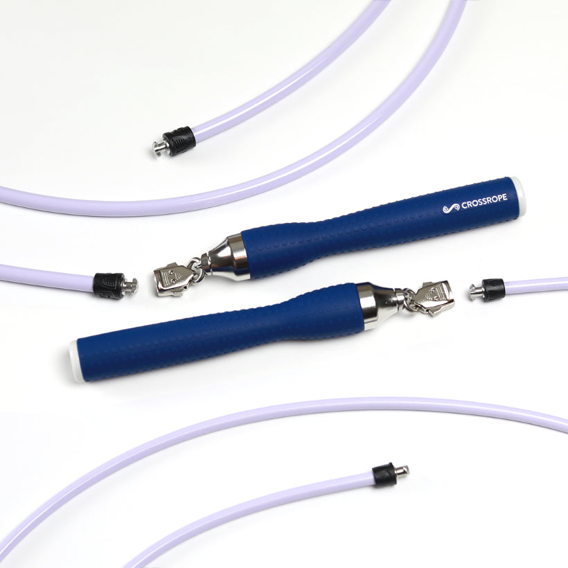 Get Lean Set - Navy Handles 1/2 LB Violet / 1/4 LB Violet