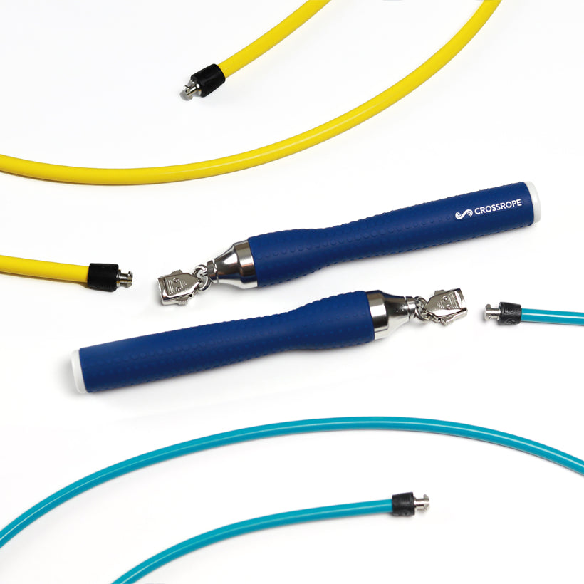 Get Lean Set - Navy Handles 1/2 LB Yellow / 1/4 LB Teal