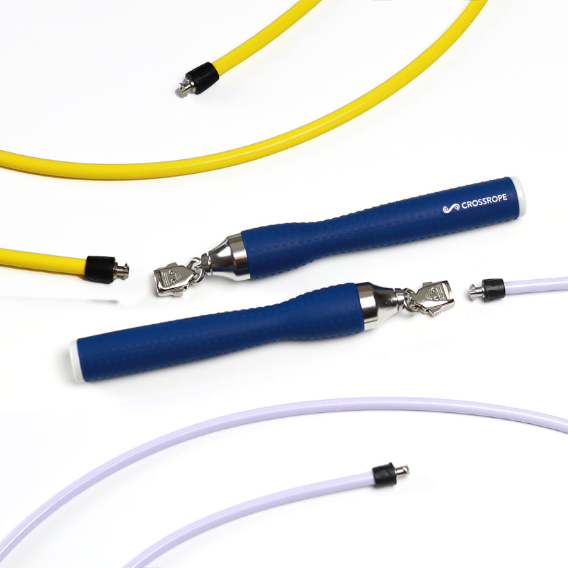 Get Lean Set - Navy Handles 1/2 LB Yellow / 1/4 LB Violet