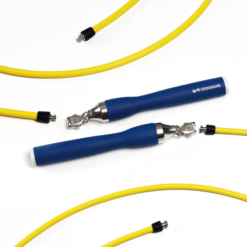 Get Lean Set - Navy Handles 1/2 LB Yellow / 1/4 LB Yellow