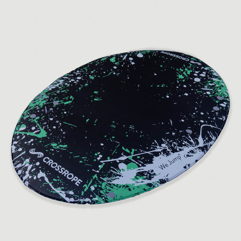 Jump Rope Mat (Splash) Product photo for Crossrope Jump Rope Mat with a paint splatter (Splash) design
