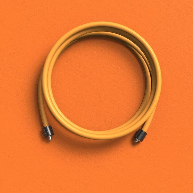 1 LB Indoor Heavy Rope The orange 1 LB Speed Pro LE rope on an orange background