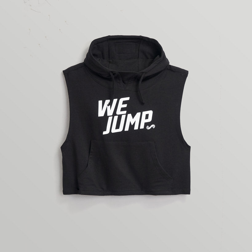 Women's We Jump Sleeveless Hoodie Women's Sleeveless Hoodie