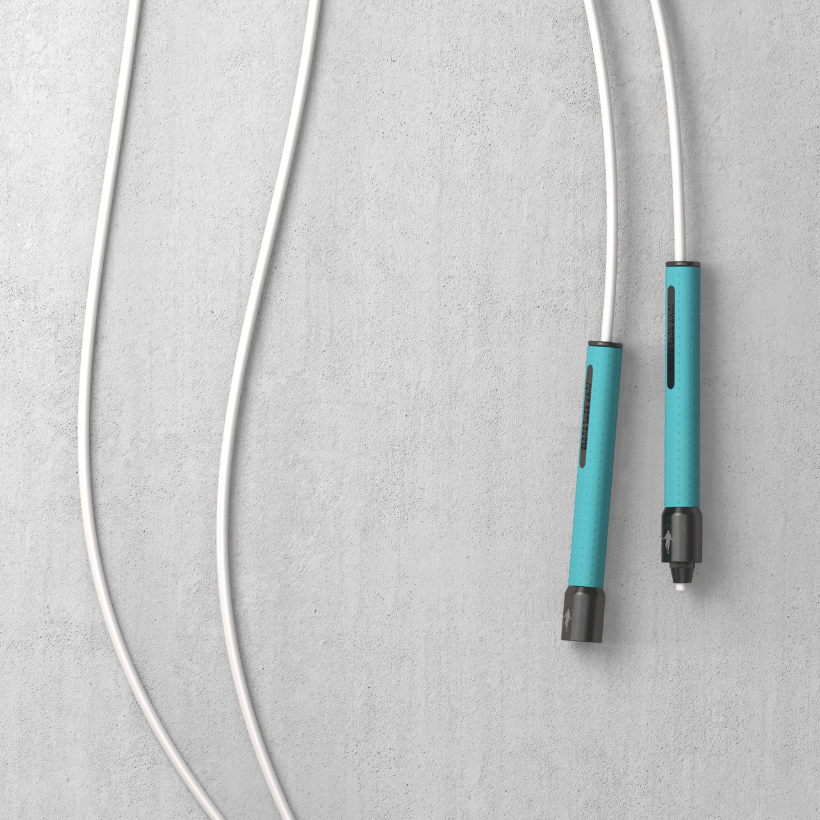 JRD Freestyle LE Rope Teal Handles / White Rope