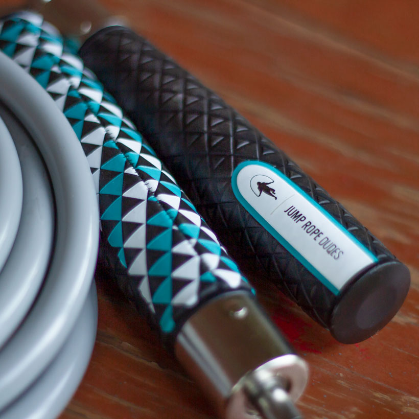 JRD III Heavy Rope Starter Set A close-up view of the JRD III Power Handles and 2 LB Heavy Rope