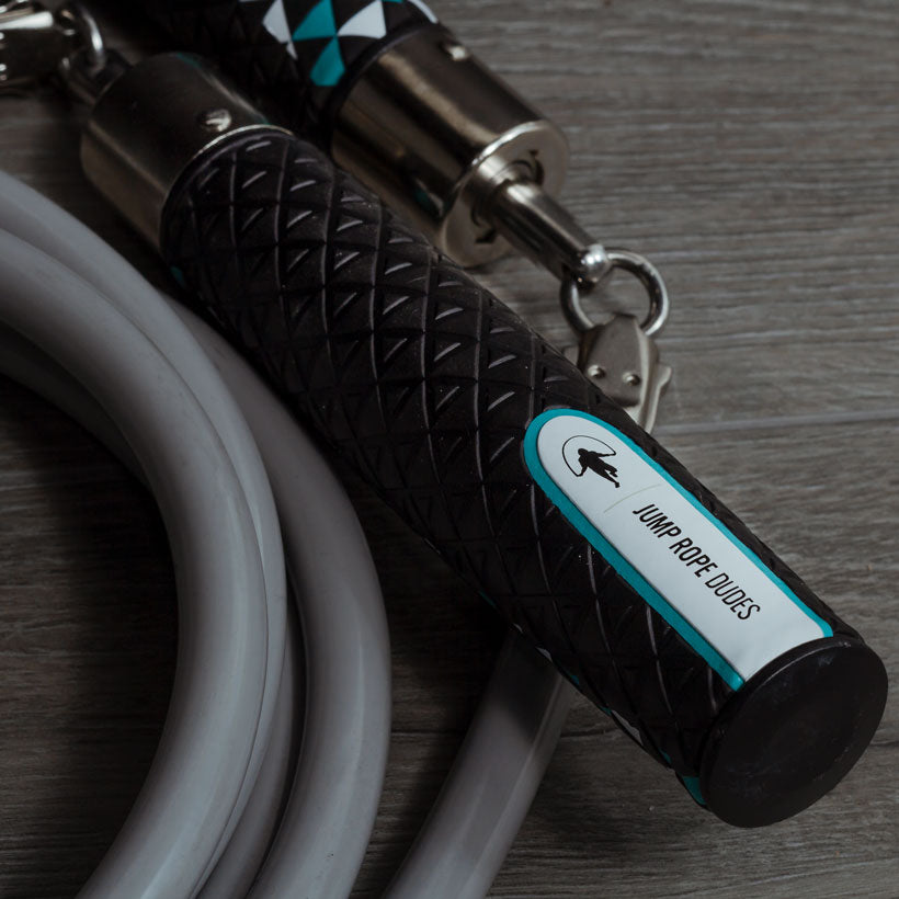 JRD III Heavy Rope Starter Set A close-up view of the JRD III Power Handles and 2 LB Heavy Rope