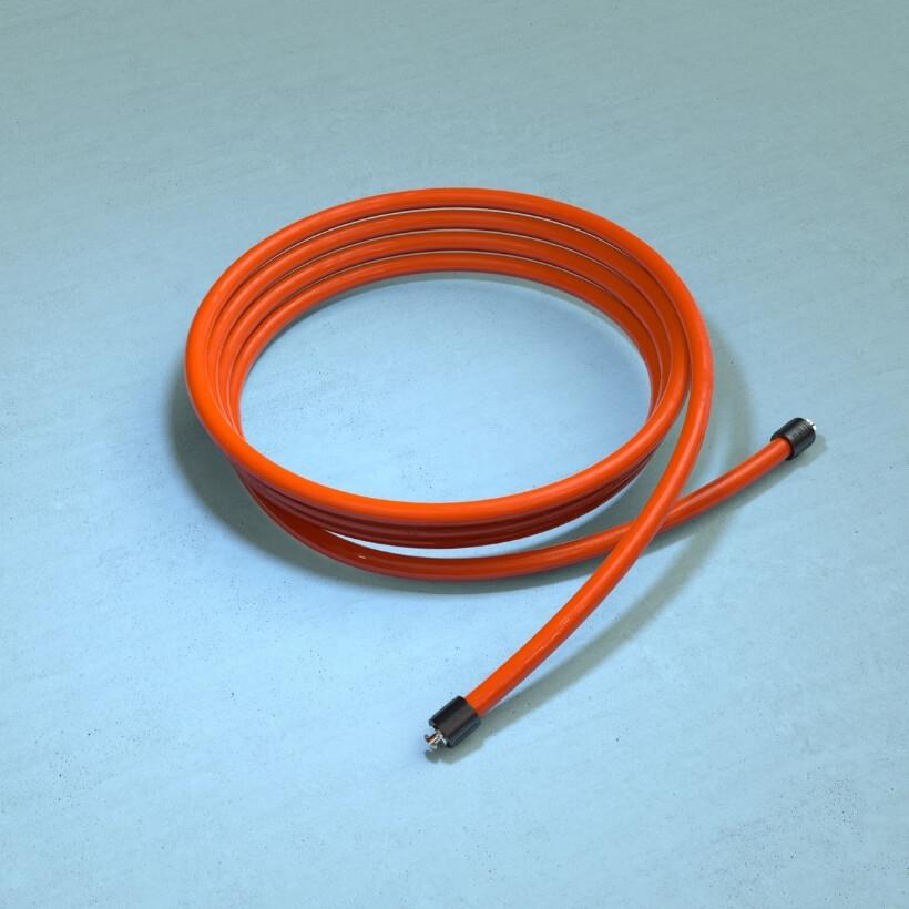1 1/2 LB Heavy Rope (Gently Used) A coiled view of the 1 1/2 LB Heavy Rope