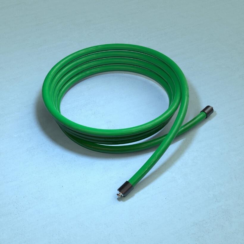3 LB Heavy Rope (Gently Used) A coiled view of the 3 LB Heavy Rope
