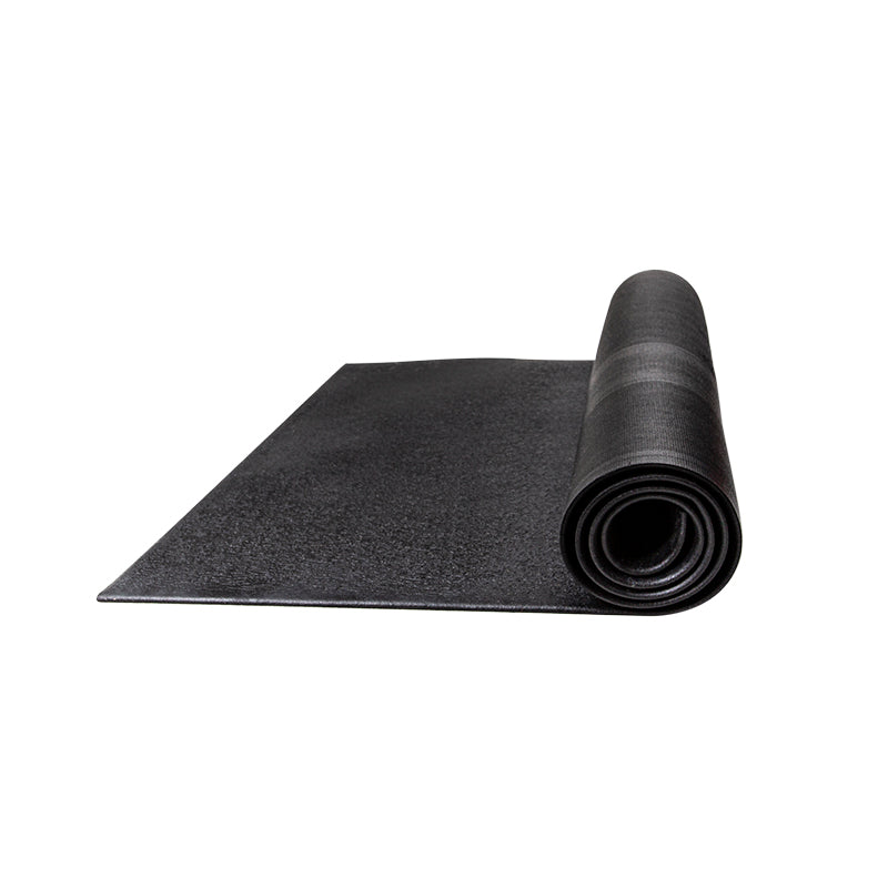 Springseilmatte (Schwarz) Schwarze Springseilmatte halb aufgerollt