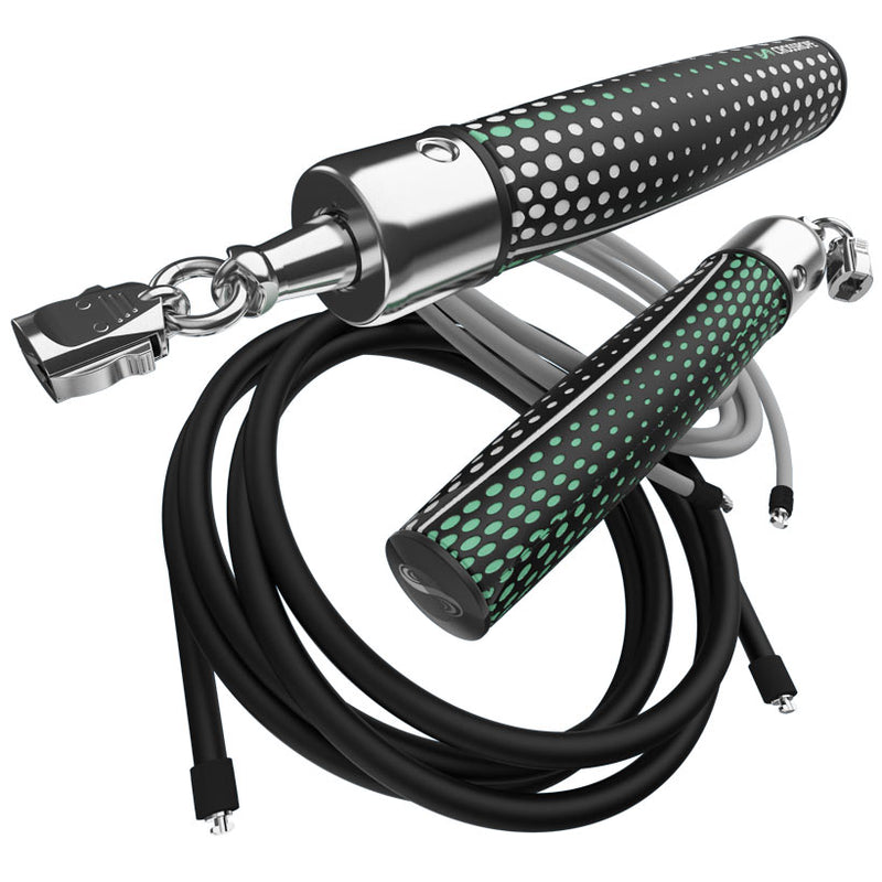 Power Handles auf dem Boden mit einem 1 LB und 2 LB Springseil