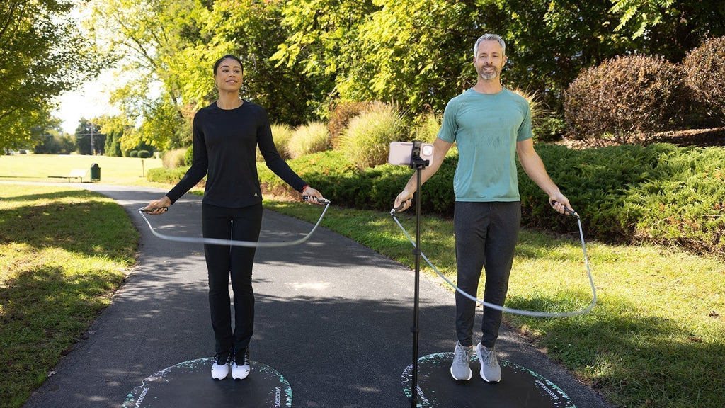 Crossrope is built around progression: change the resistance as your skill and conditioning improve, without re-learning a totally different rope each time.
