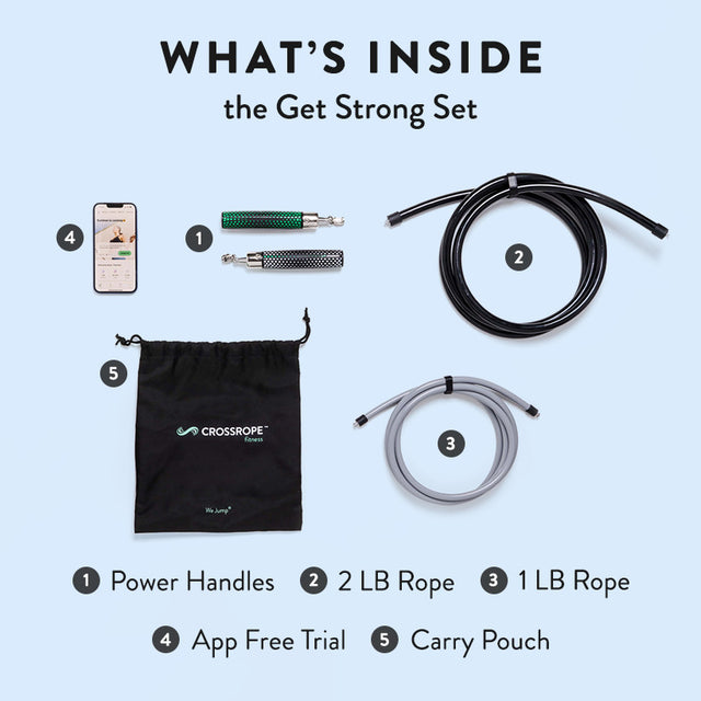 Get Strong Weighted Jump Rope Set (V1) | Crossrope