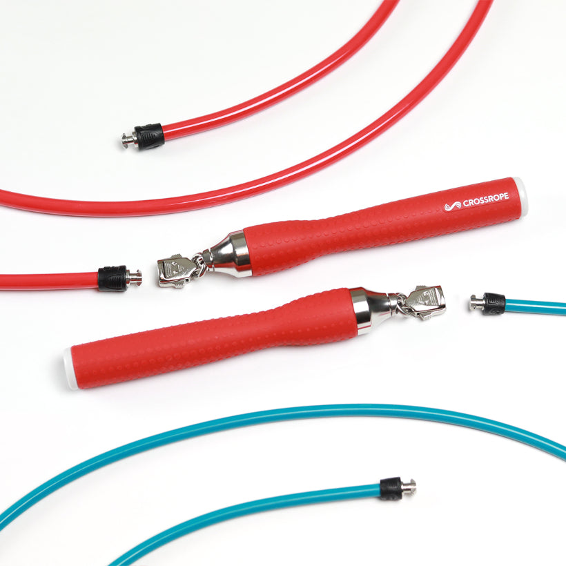 Get Lean Set - Scarlet Handles 1/2 LB Scarlet / 1/4 LB Teal