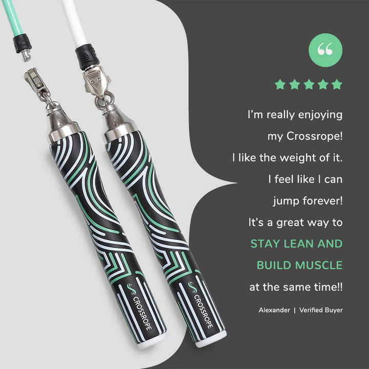 クロスロープ　get lean Get Lean Jump Rope Set Built for Weight Loss | Crossrope