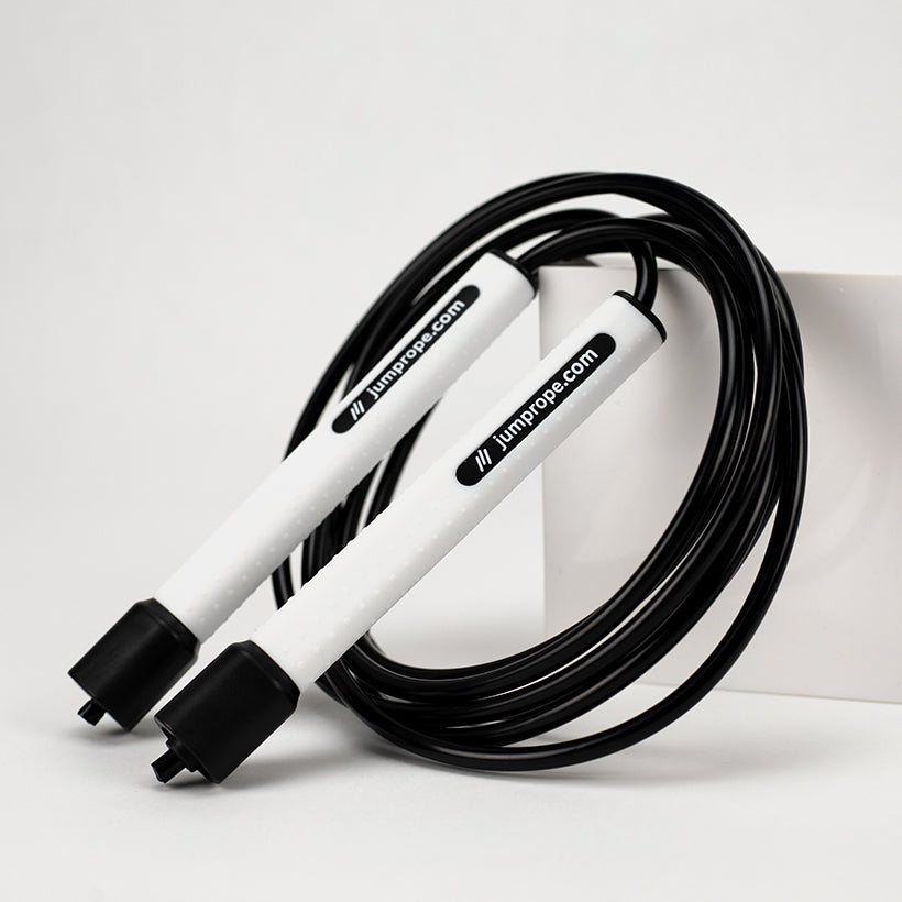 Freestyle Rope Freestyle Rope product photo on a white background with jumprope.com on the handles