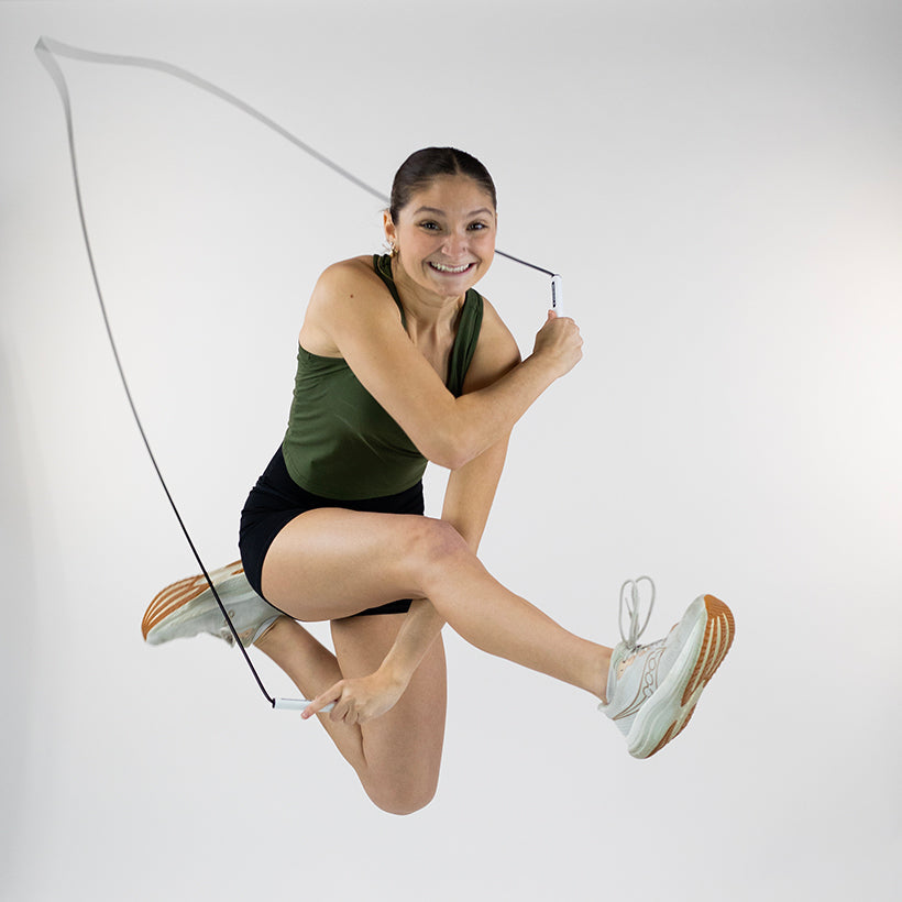 Freestyle Rope Woman jumping with a jumprope.com Freestyle Rope