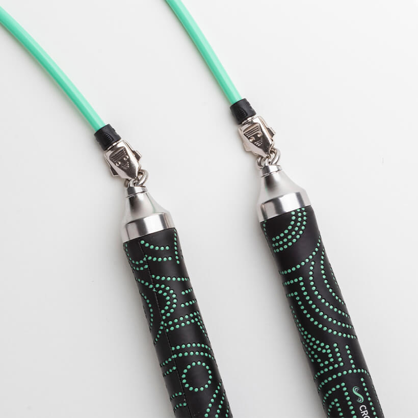 AMP™ Handles (Jemmworks) New Bluetooth connected handles with 1/4 LB weighted jump rope.