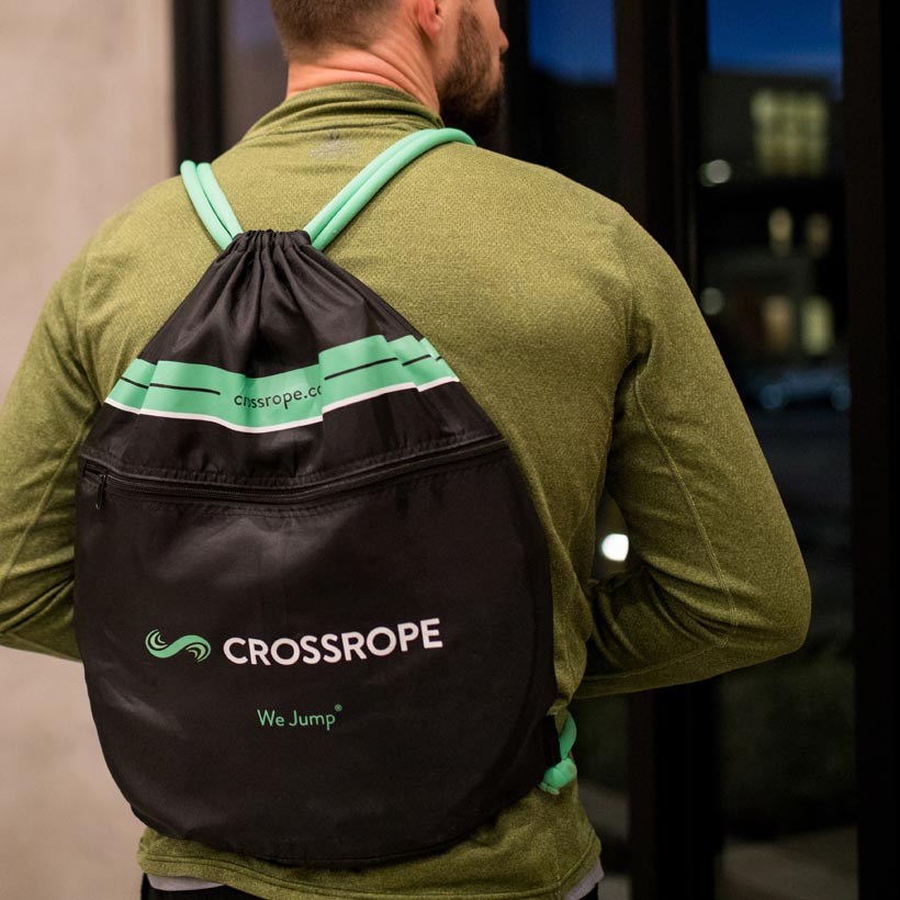 Secret Bundle Man wearing a Crossrope workout bag
